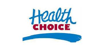 A health choice logo is shown.